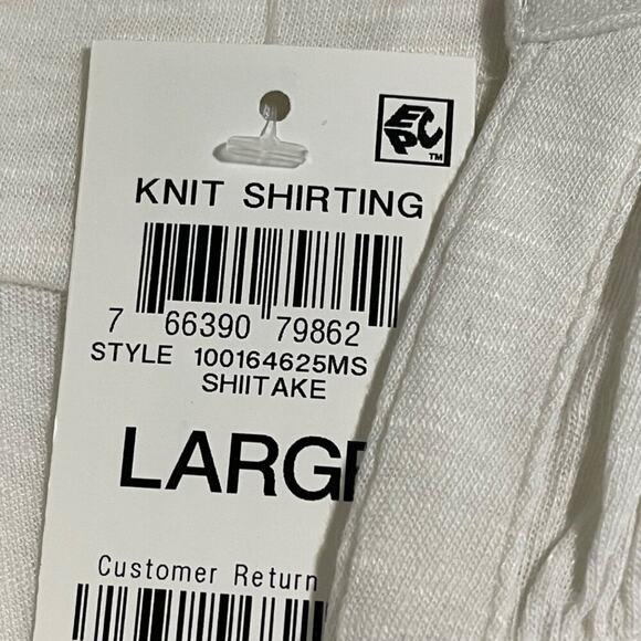 Style & Co NWT Knit Shirt Women's Size Large Henley  Smocked Cotton Blend - Picture 11 of 13